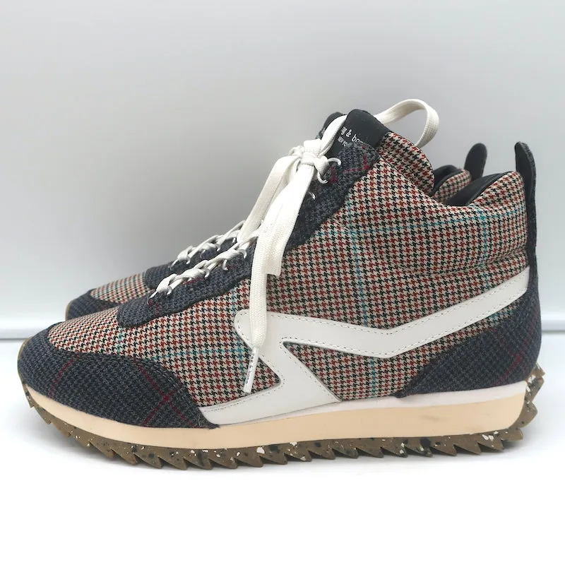 Rag & Bone Retro Hiker Hahnentritt-Sneakers Grau/Braun Größe 38 NEU