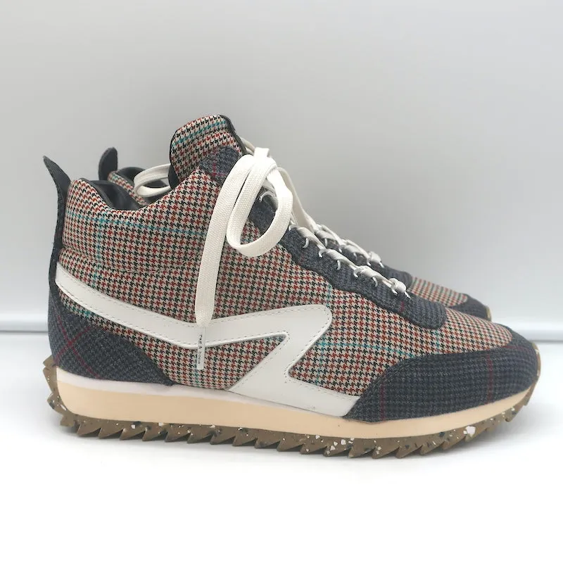 Rag & Bone Retro Hiker Hahnentritt-Sneakers Grau/Braun Größe 38 NEU
