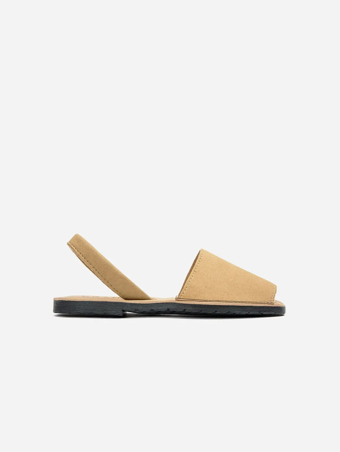 Rambu Damen Vegan Wildleder Menorca Sandalen | Taupe