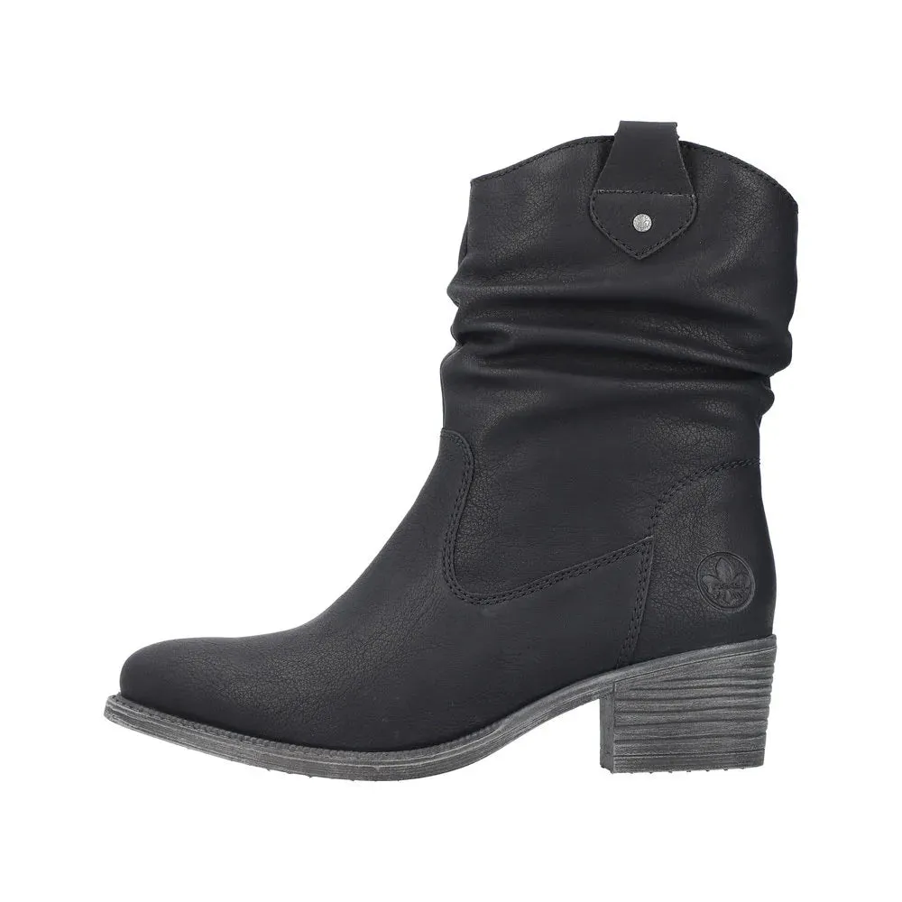 Rieker Schuhe 73170-00 Knöchelhoch Absatz Schwarz