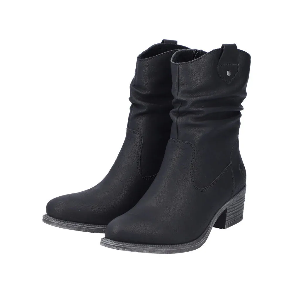 Rieker Schuhe 73170-00 Knöchelhoch Absatz Schwarz