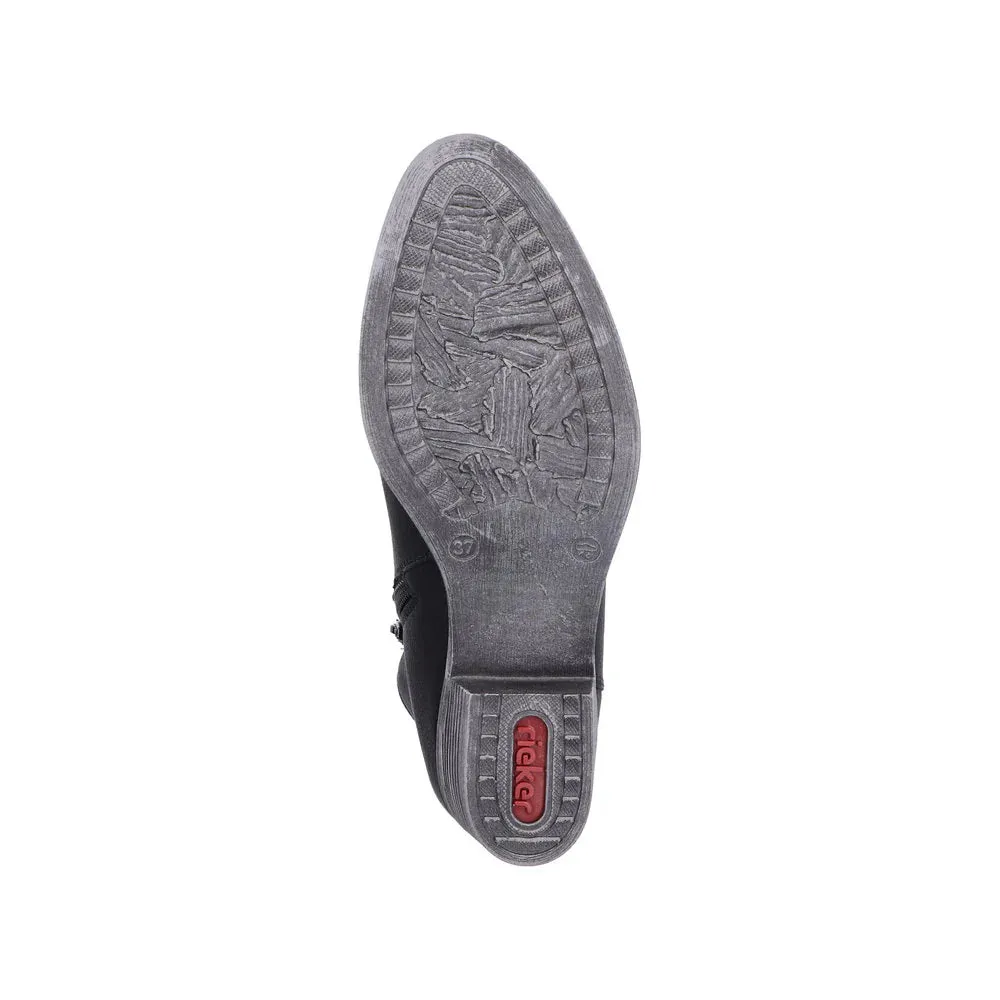 Rieker Schuhe 73170-00 Knöchelhoch Absatz Schwarz