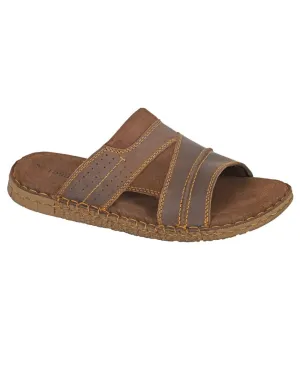 Roamers Herren Sandalen mit offener Spitze Mules Roamers Schuhe