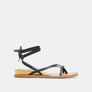 RUDIE SANDALEN SCHWARZES LEDER