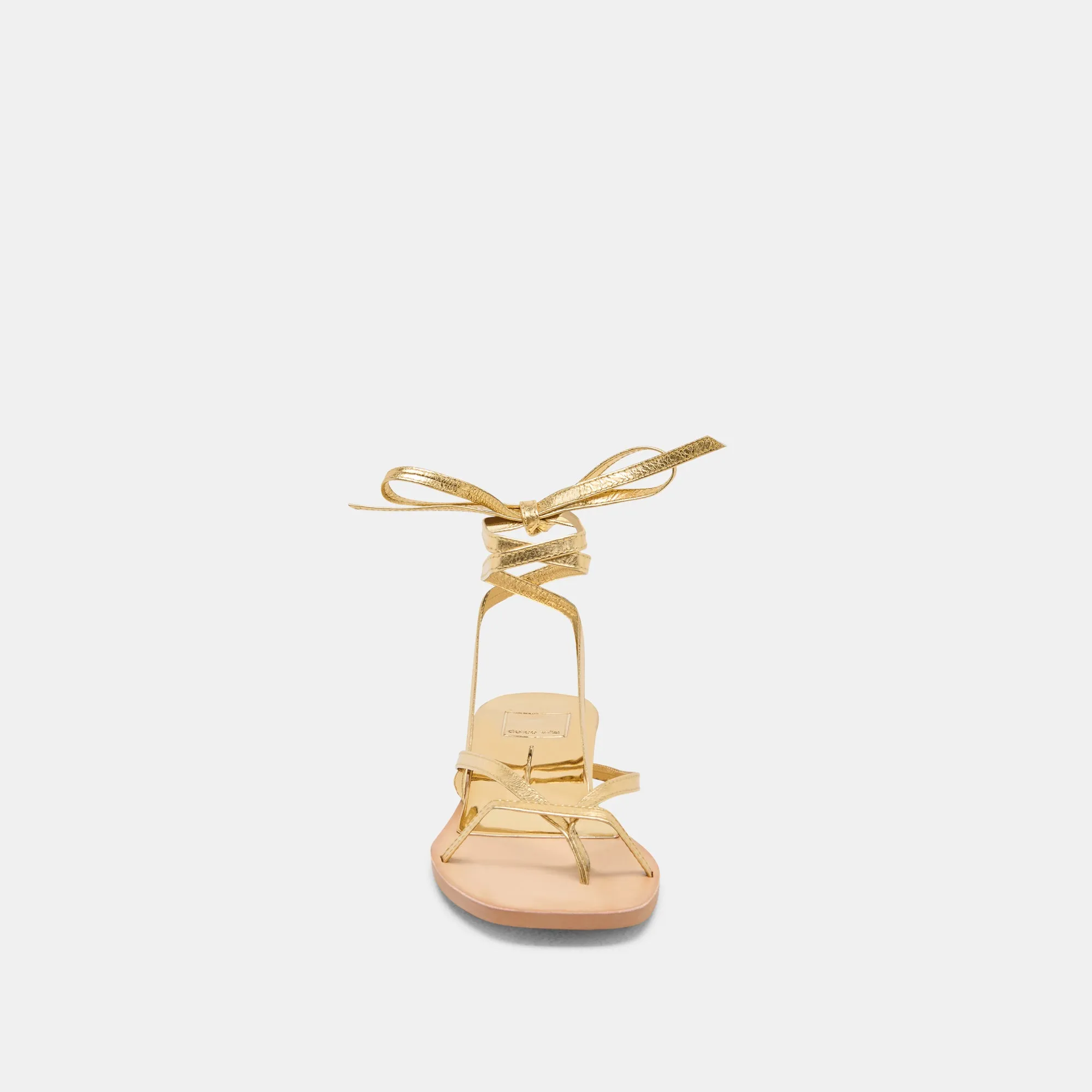 RUDIE SANDALEN DUNKELGOLD METALLIC LEDER