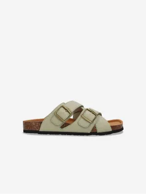 Samet Unisex Piñatex Vegane Ledersandalen | Grün
