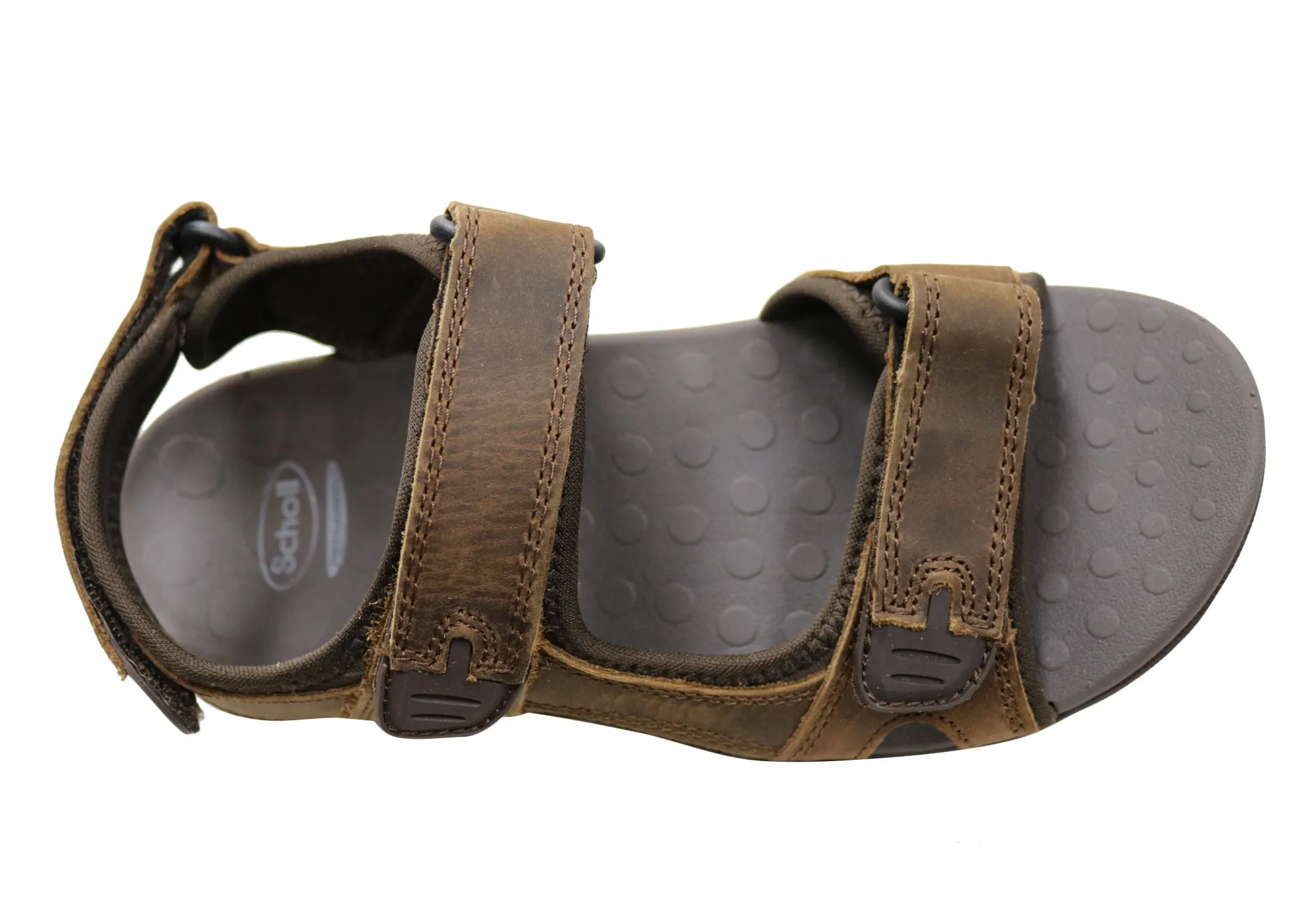 Scholl Orthaheel Brody Herren-Sandalen mit unterstützendem Komfort aus Leder Scholl Orthaheel Schuhe