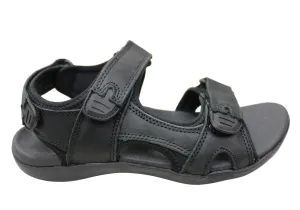 Scholl Orthaheel Brody Herren-Sandalen mit unterstützendem Komfort aus Leder Scholl Orthaheel Schuhe