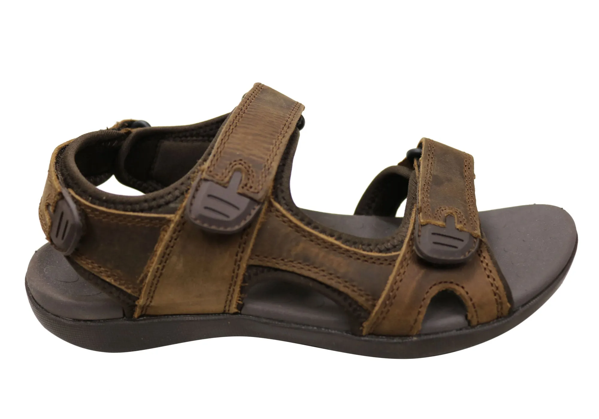 Scholl Orthaheel Brody Herren-Sandalen mit unterstützendem Komfort aus Leder Scholl Orthaheel Schuhe