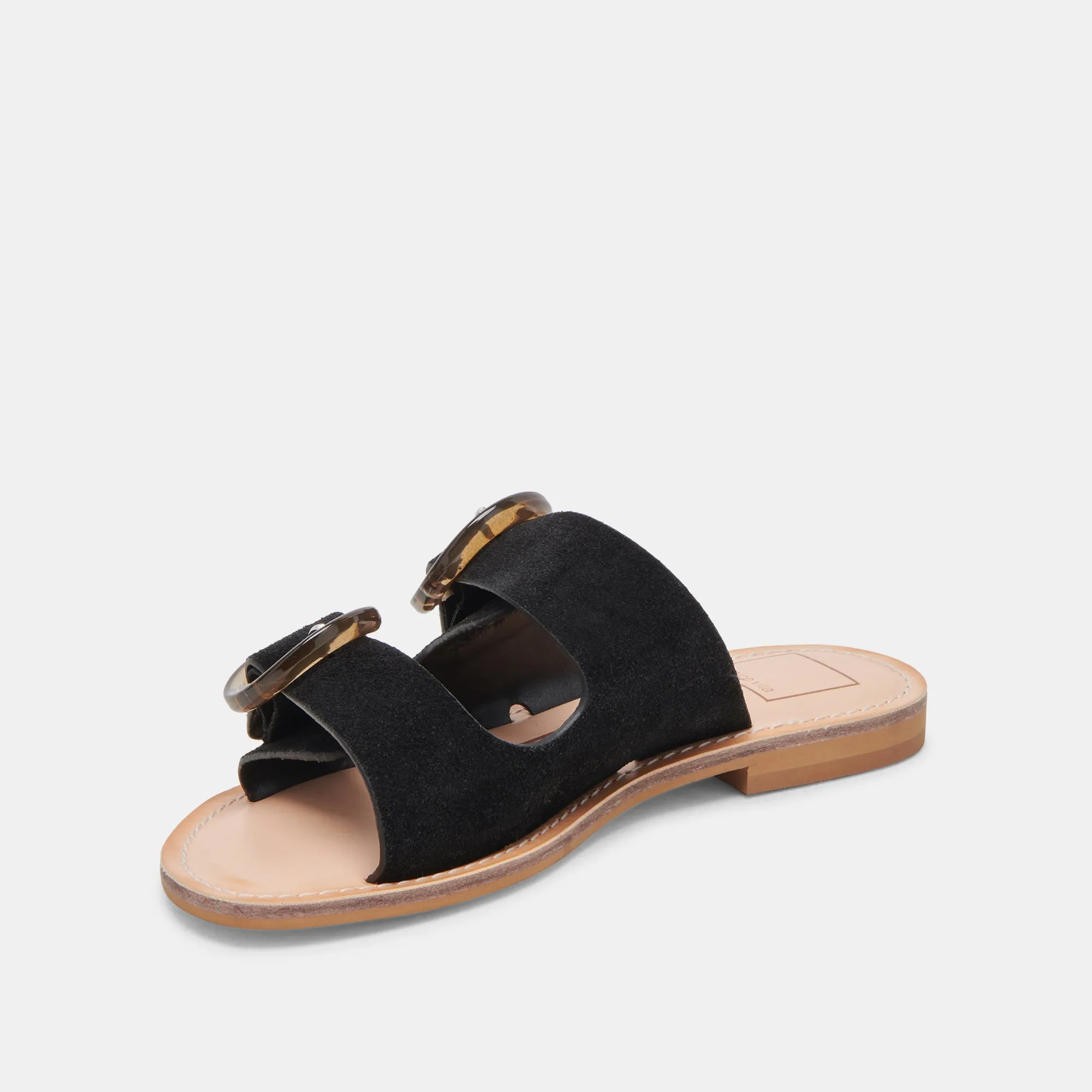 SECILY SANDALEN ONYX WILDLEDER