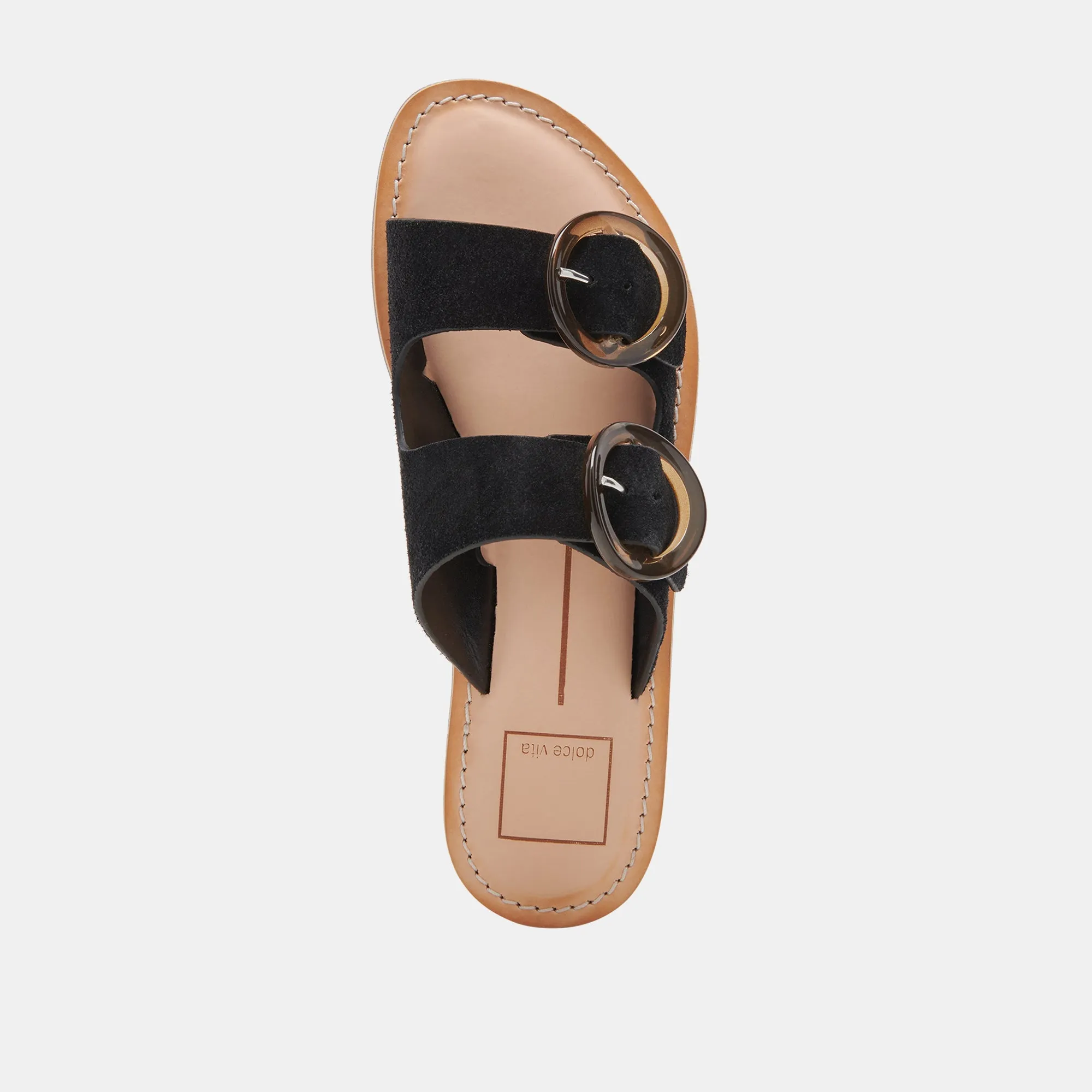 SECILY SANDALEN ONYX WILDLEDER
