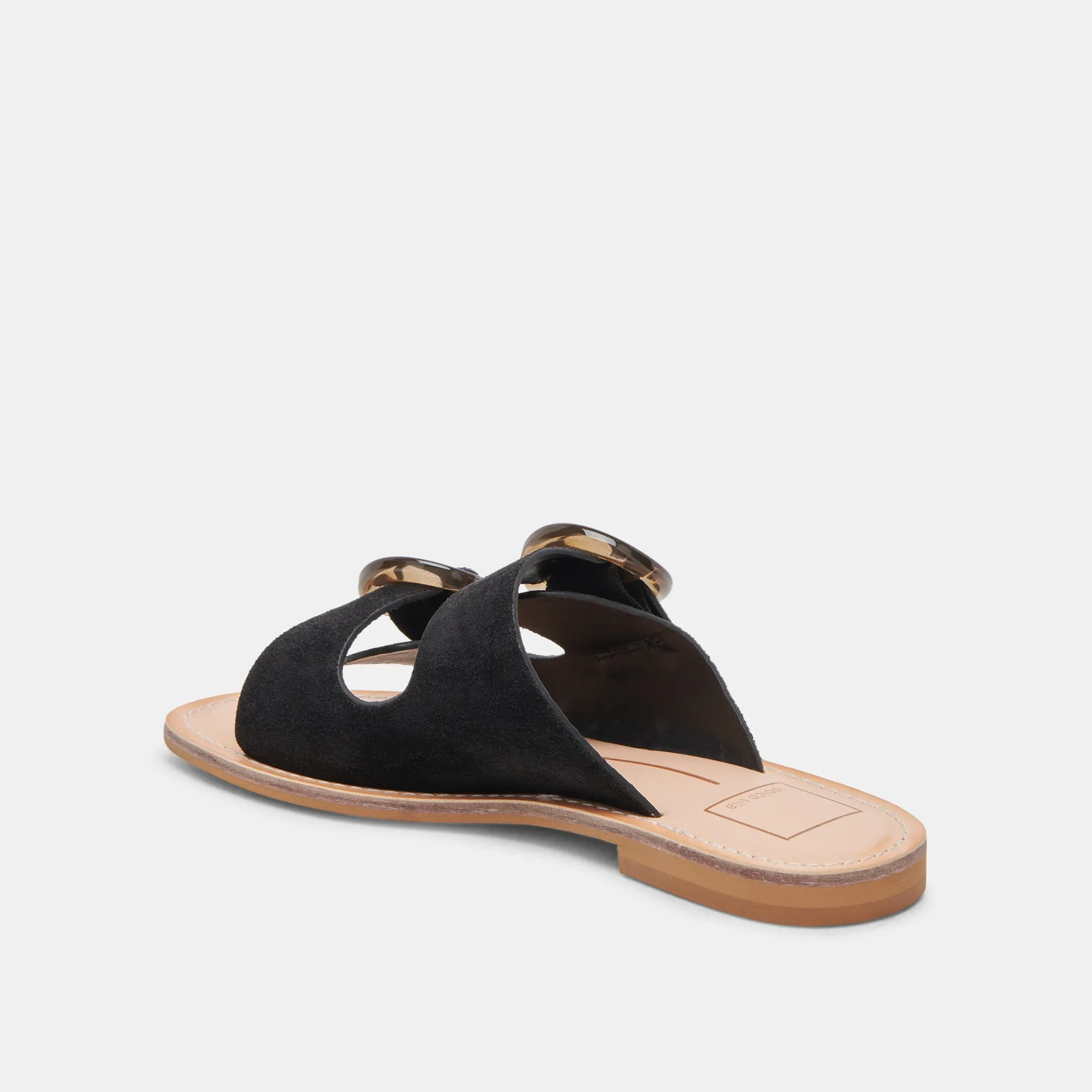 SECILY SANDALEN ONYX WILDLEDER
