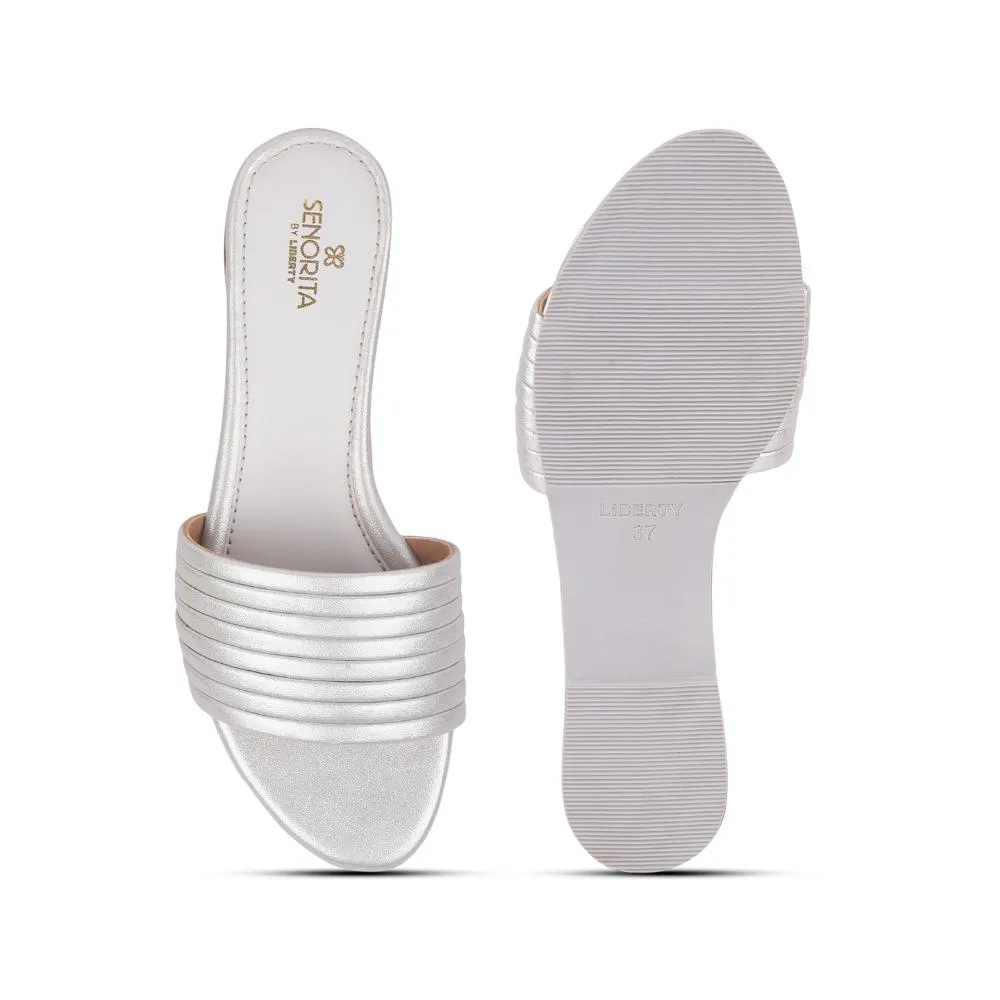 Senorita Casual Silber Slides Damen STY-51E Von Liberty