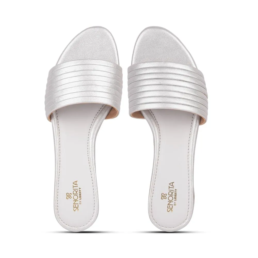 Senorita Casual Silber Slides Damen STY-51E Von Liberty