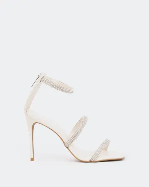 Shamari, Off White Leder/Gebleichtes Weißes Leder
