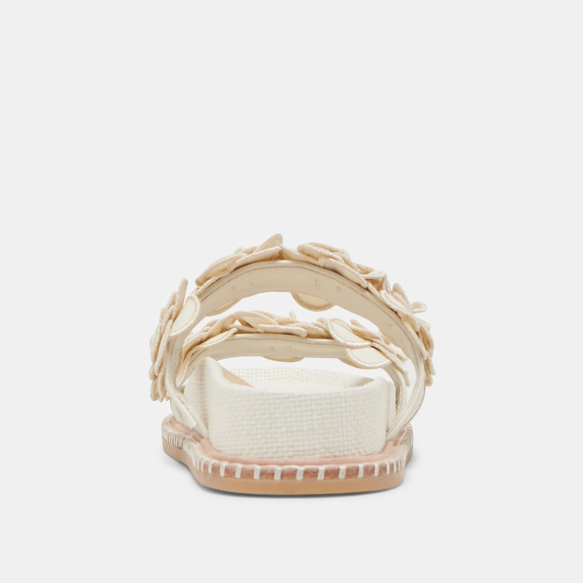 SHERLA SANDALEN WEIß RAFFIA