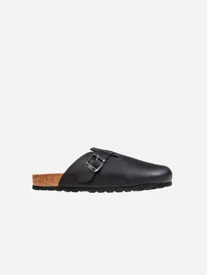 Taro Herren-Fußbett Vegan Sandalen | Schwarz