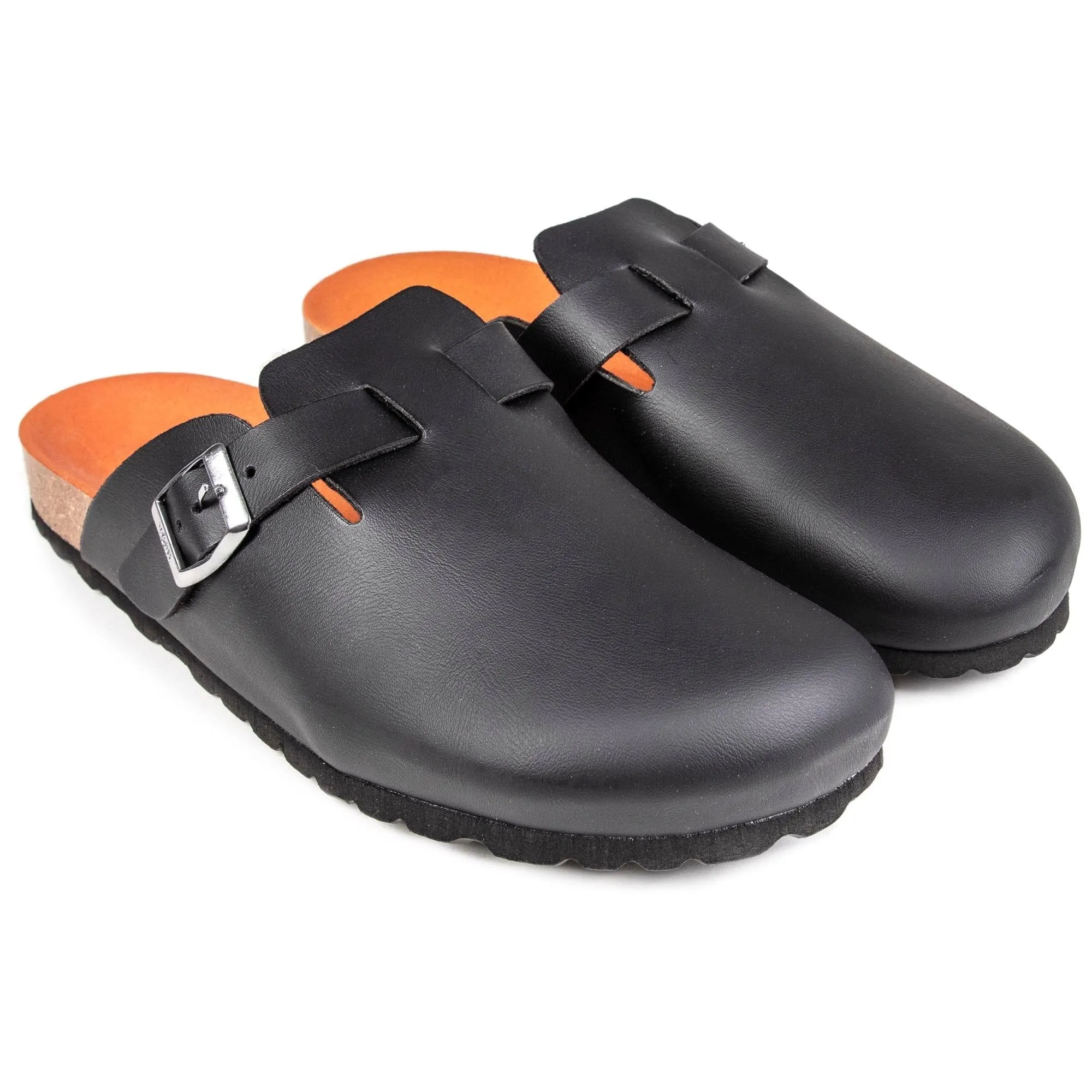 Taro Herren-Fußbett Vegan Sandalen | Schwarz