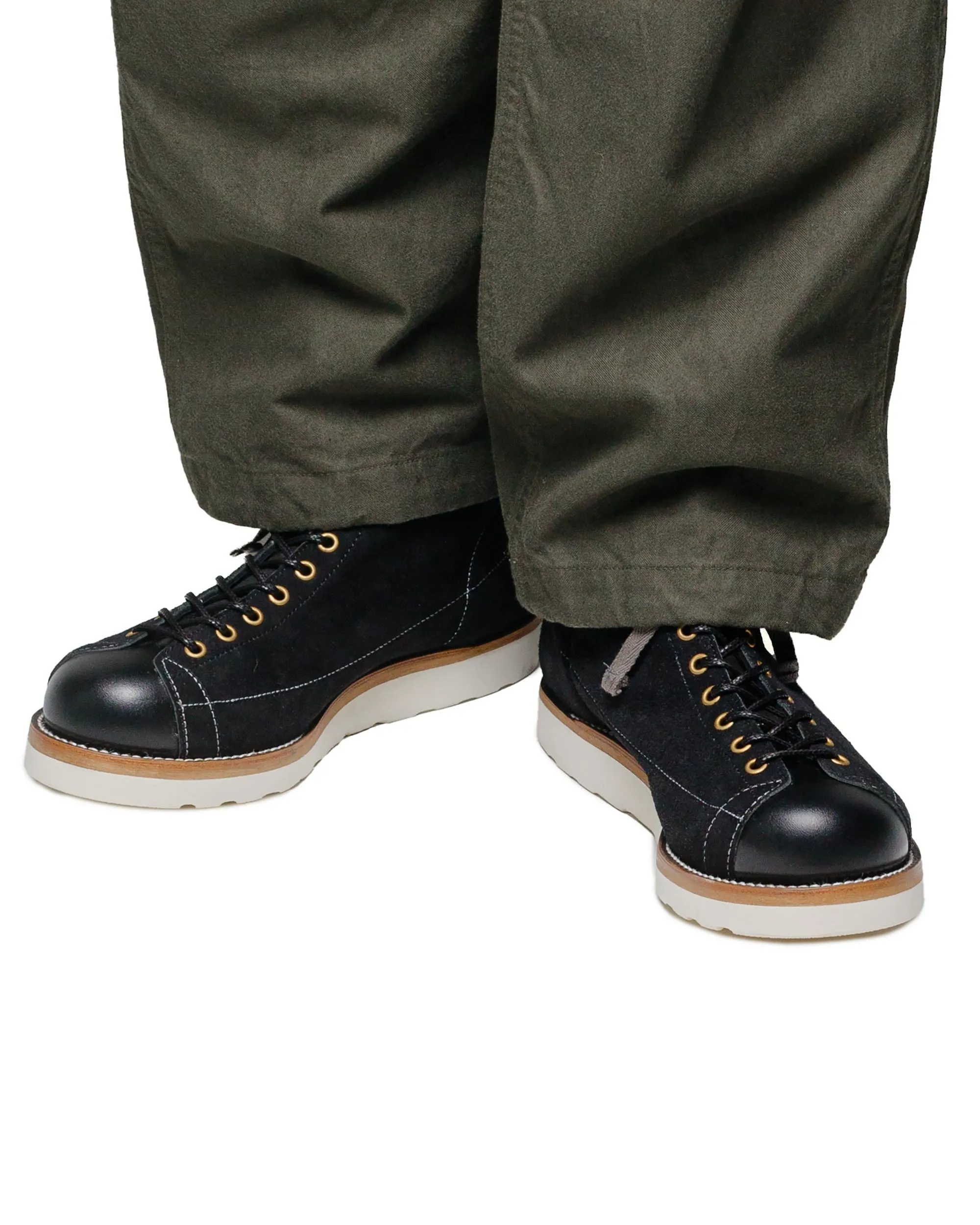 The Real McCoy's MA24009 Ten Mile Arbeitsstiefel / Rauleder Schwarz