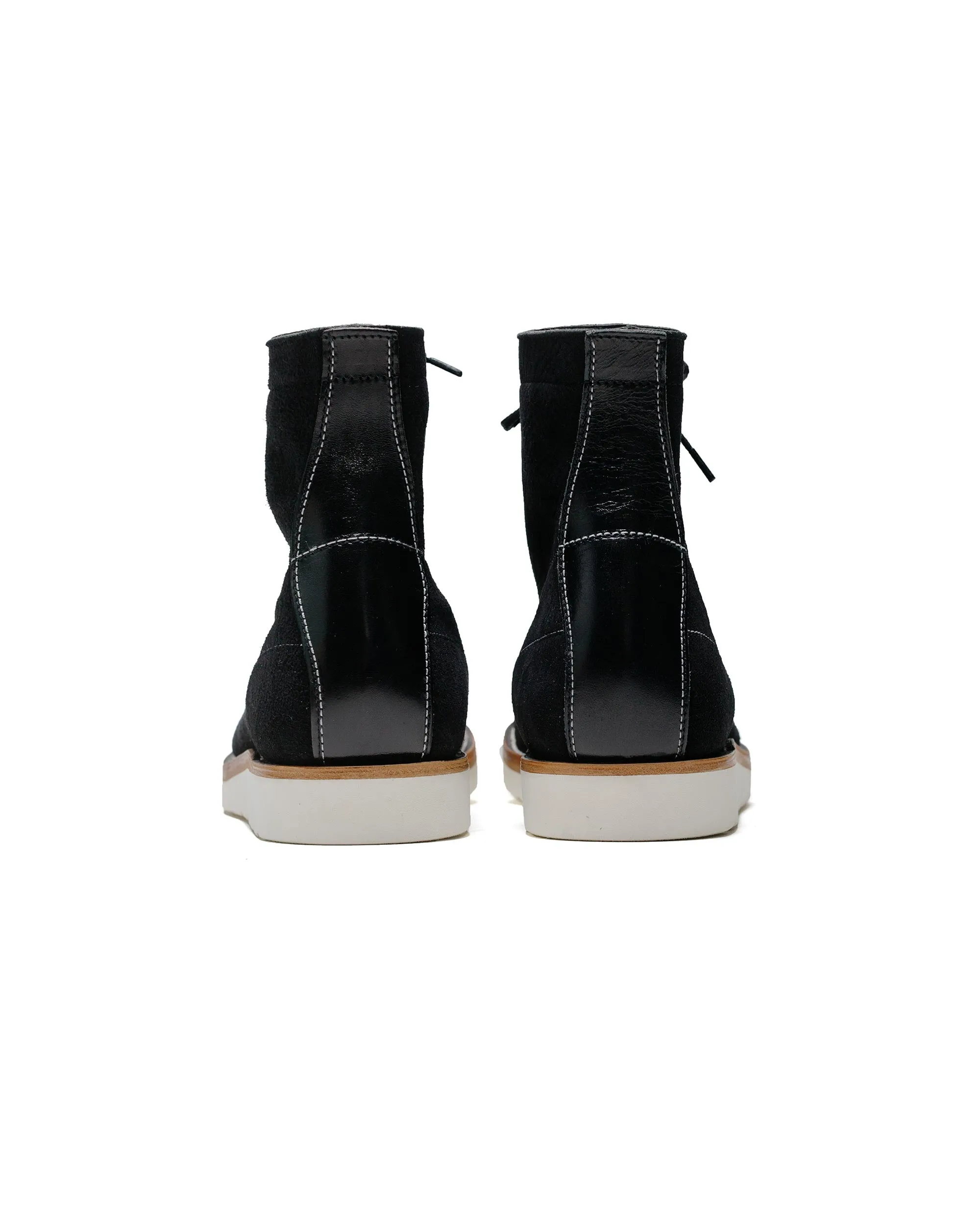 The Real McCoy's MA24009 Ten Mile Arbeitsstiefel / Rauleder Schwarz