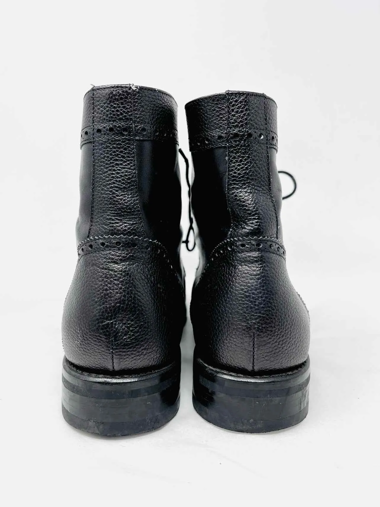 Donnerstag Größe 9,5 Schwarze Schnürleder-Herrenschuhe Stiefel