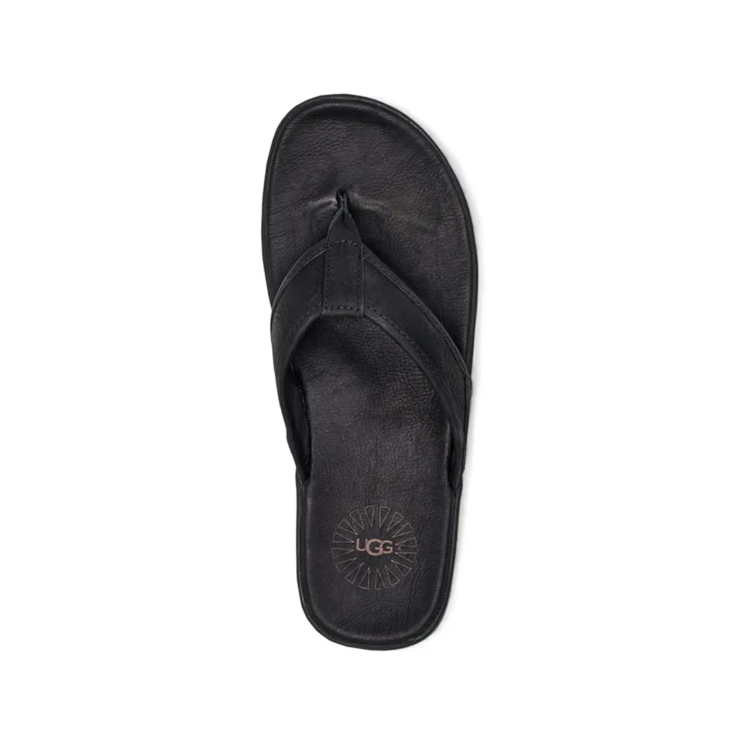 UGG® - Herren Seaside Leder Flip-Flop Sandalen (1102690-BLK)