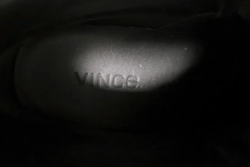 Vince High Top Sneakers Newman Braun Leder & Schwarz Wildleder Größe 7