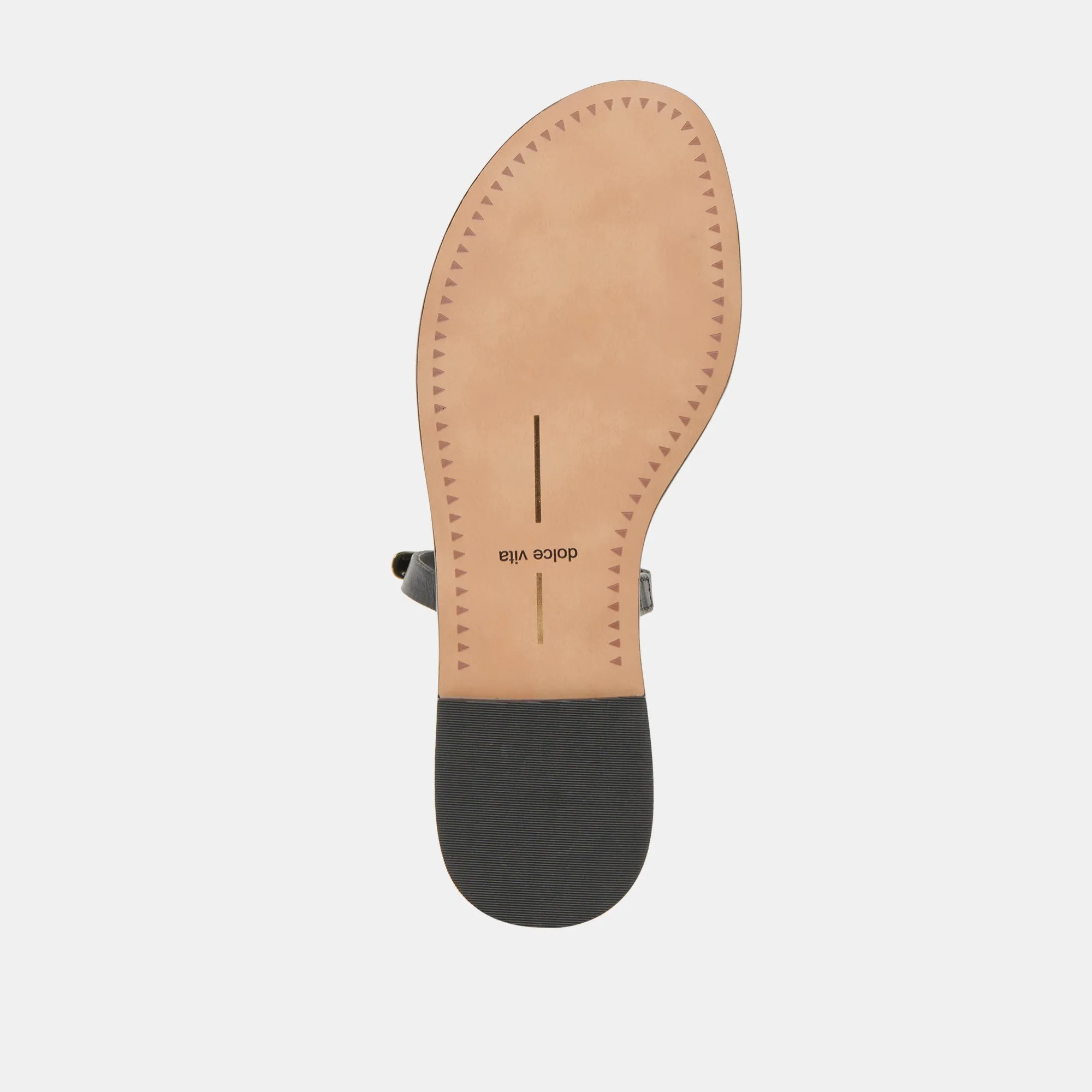WINK WEITE SANDALEN SCHWARZES LEDER