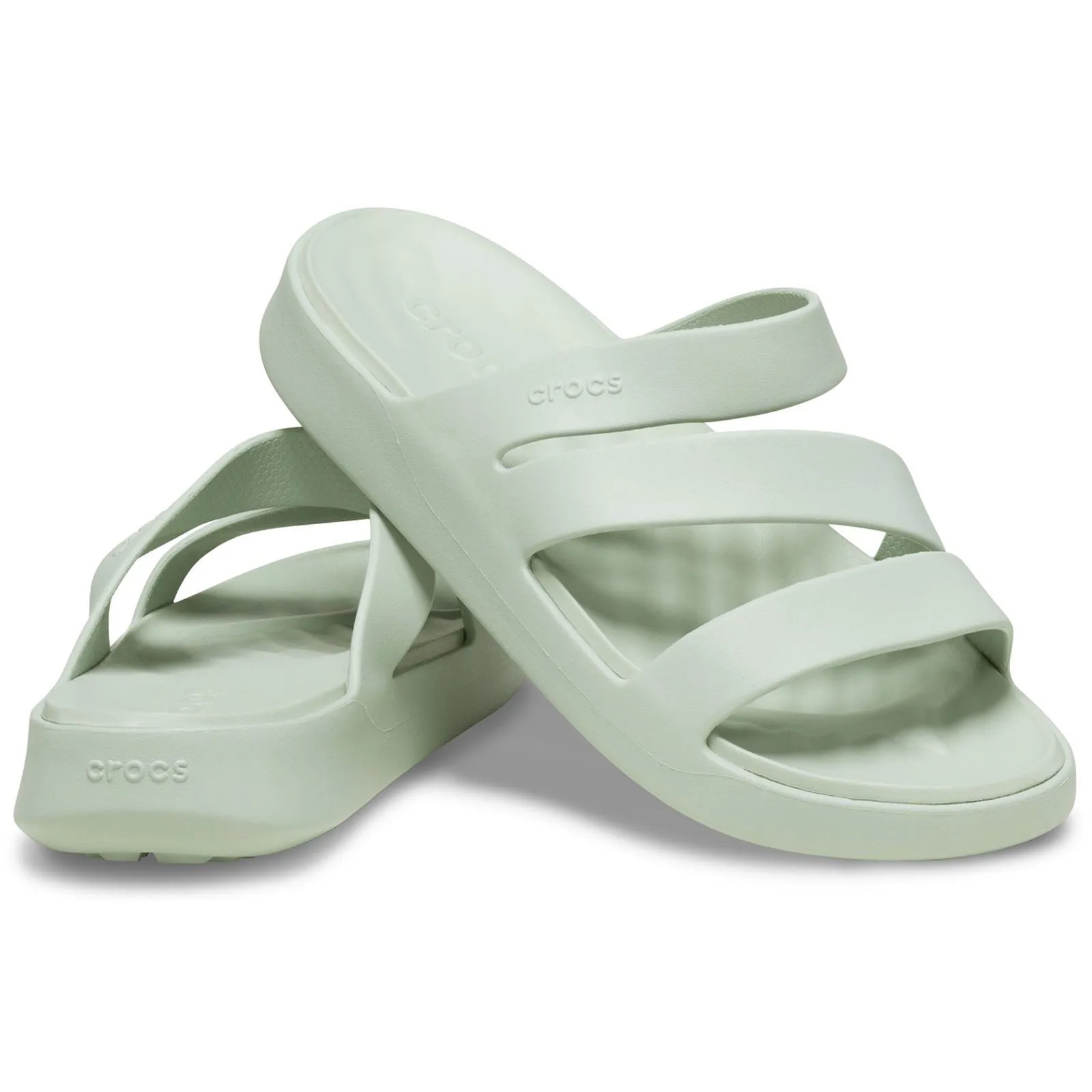 Frauen Crocs 209587 Getaway Riemchen Pantoffeln