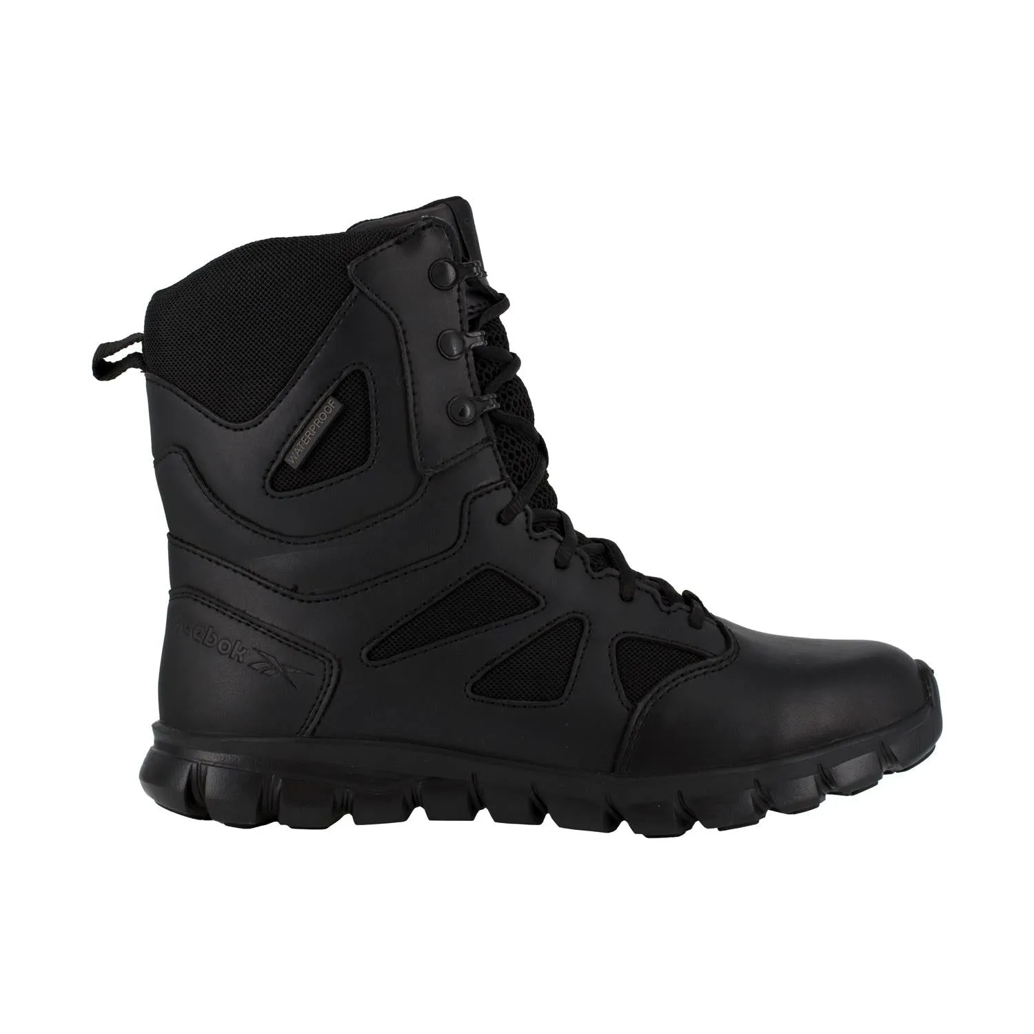 Damen Sublite Cushion 8 Zoll Weiche Zehen Taktischer Stiefel Schwarz