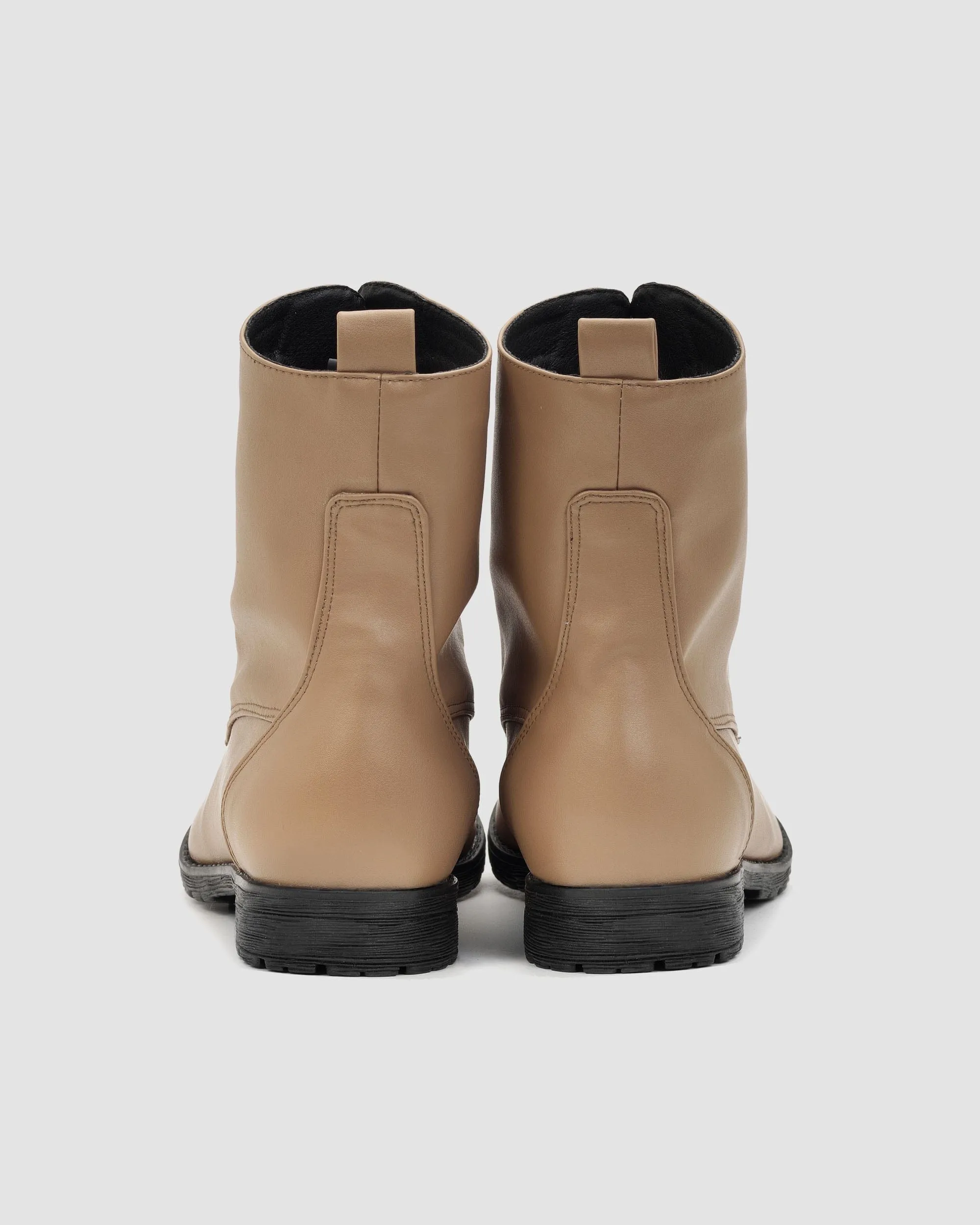 Damen-Worker Nr. 2 Vegea Traubenleder Stiefel | Beige