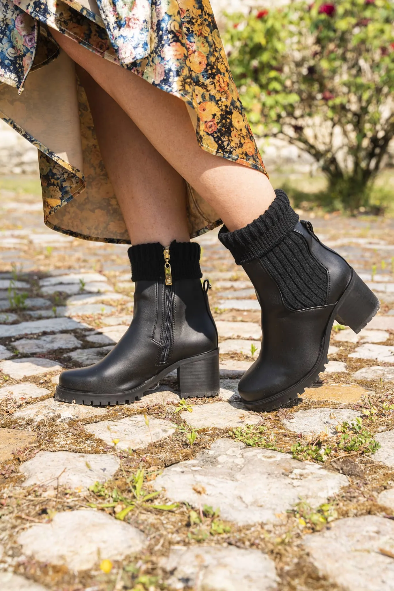 Zodiac Vegan-Leder Stiefeletten | Schwarz