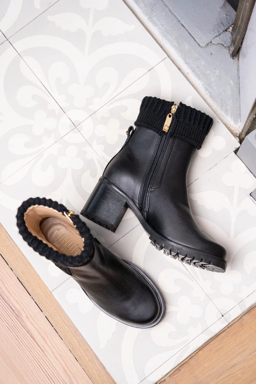 Zodiac Vegan-Leder Stiefeletten | Schwarz